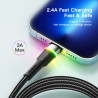 Essager Cable Led USB-A a Lightning