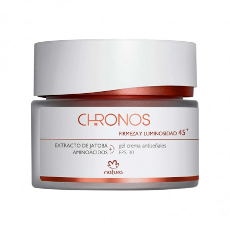 Chronos Gel crema antiseñales firmeza y luminosidad 45+ By Natura